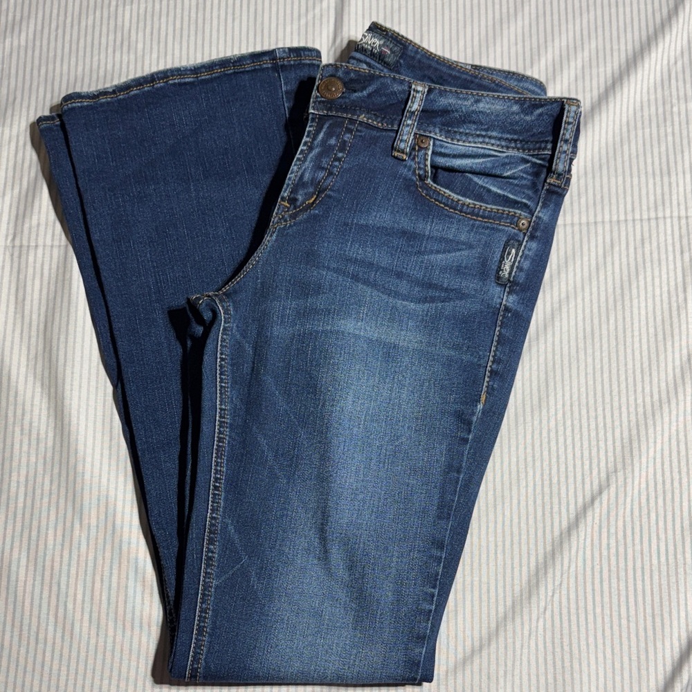 Silver Jeans Women's Boot Cut in Dark Blue